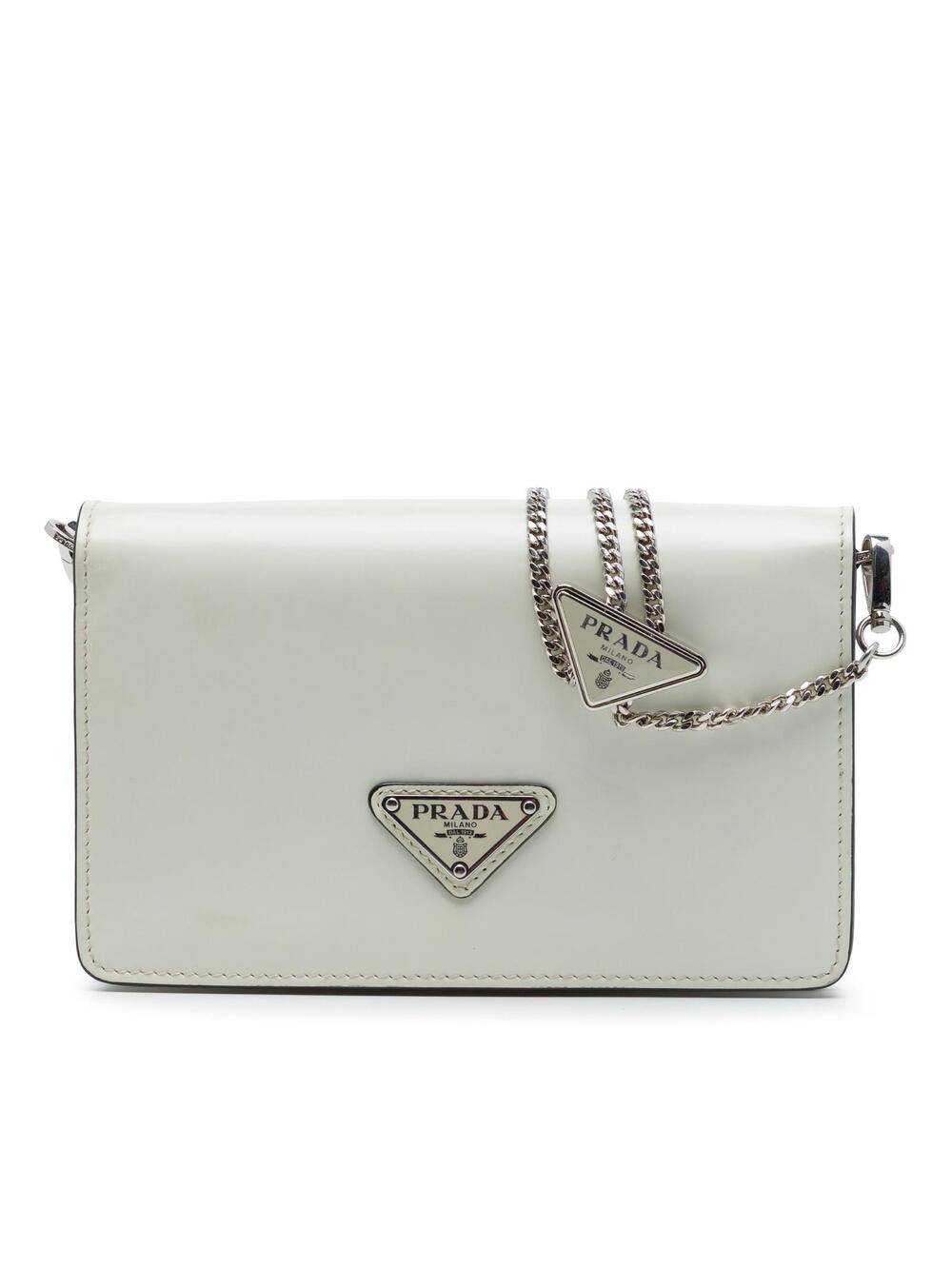 Prada Mini Brushed Leather Chain #360431P92B